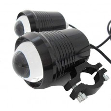 (쓰리 상자) ThreeBox 자전거 안개등 LED 헤드 라이트 프로젝터 30W 포탄 형 방수 2 개 세트 블랙