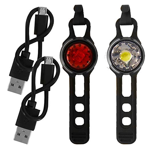 옥스포드 (OXFORD) 자전거 라이트 USB 충전식 LED 헤드 라이트 및 미등 세트 브라이트 스팟 USB 세트 LD714B