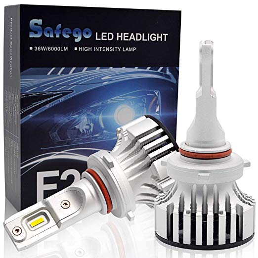 9005 LED 자동차 용 헤드 라이트 전구 키트 - Safego 차량 지원 HB3 72W (36Wx2) 12000 루멘 HB3 고휘도 LED 칩 탑재 LED 전