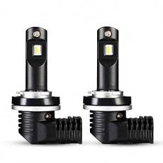 G-PARTS 자전거 자동차 용 LED 전조등 새로운 차량 지원 H8 H9 H11 H16 (국산 차량 지원) 10000LM (5000LM * 2) 50W (25W