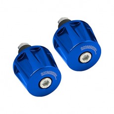 ACCOSSATO (아코삿토) 핸들 바 엔드 유니버셜 타입 TK001 재질 : 알루미늄 대응 핸들 직경 : 12-20mm 블루 블루