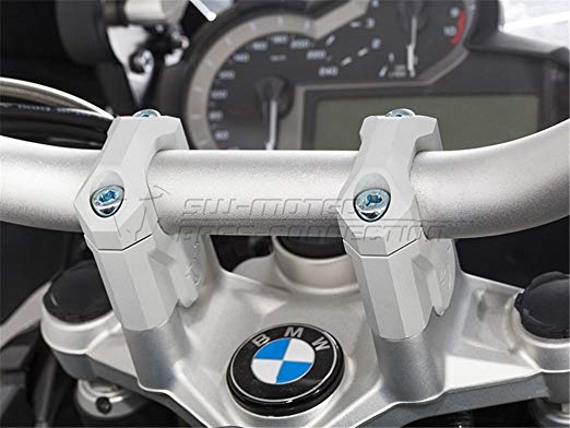 SW - MOTECH (에스 더블유 모 테크) 핸들 라이저 40mm 실버 BMW R1200GS 수냉 모델 ('13 -) leh-07-039-12401 - s