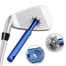 Halomy 골프 클럽 그루브 샤프너 골프 웨지 청소기 청결 용 아이언 홈 관리 도구 골프 액세서리 편리한 경량 블루