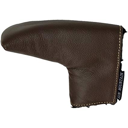 Sun Mountain (산 마운틴) 헤드 커버 LEATHER PUTTER COVER LEATHER PUTTER COVER 남여 브라운 / 탄 스탠다드 사이즈