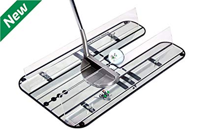 Golf Training Aid - Premium Putting Set - XL Alignment Putting Mirror Design with Our Excl