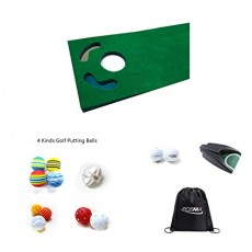 Posma PG180I 골프 해저드 퍼터 매트 그린 매트 운동 매트 투어 공 4 종류 골프 연습 공 전동 골프 컵 Posma 수납 용 검정 가방