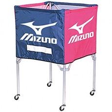 MIZUNO (미즈노) 접이식 공 수납 바구니 (경량 모든 알루미늄 · 휴대용 · 원터치 캐스터) 9VA85
