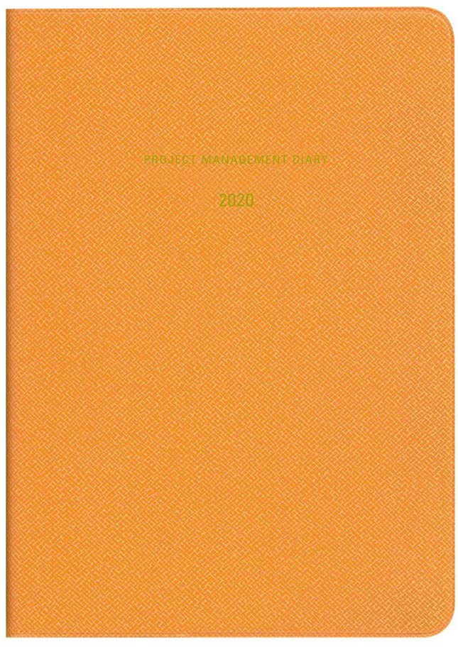 다이고 수첩 2020 년 MILL B6 먼슬리 위클리 Neon 오렌지 E7432 2019 년 12 월 시작 오렌지