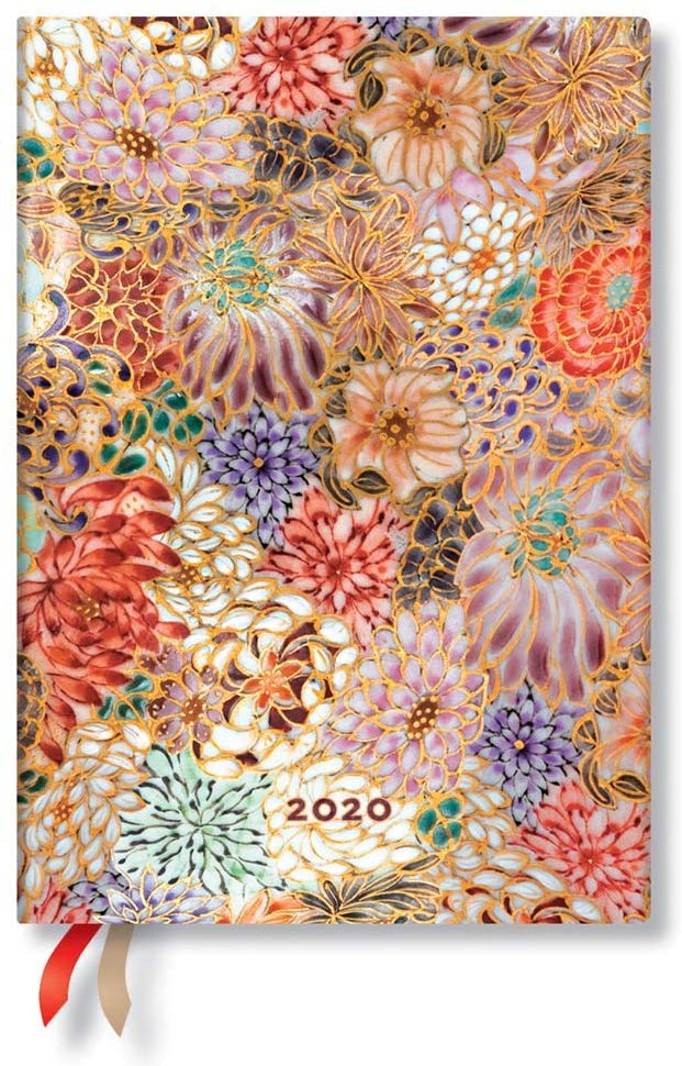 뻬빠 부란 수첩 2020 년판 다이어리 작은 꽃 포장 B6 레프트 식 미디 짝수 페이지 DJ6115-1