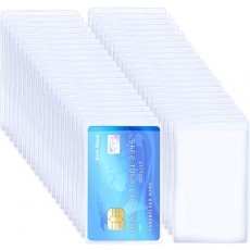 BronaGrand 20 매들이 부드럽고 투명 매트 은행 카드 커버 플라스틱 신용 카드 홀더 쉽게 탈착 방수 방진