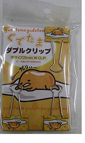 산리오 Gudetama 더블 클립 3 개 세트 핀치 2.5 CM Office Stationery ぐでたま 클립