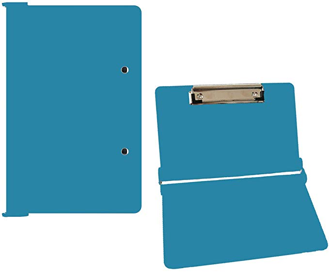 CLEANLEADER 클립 파일 보드, 접이식 클립 보드, 간호사 클립 보드, 경량 알루미늄 구조 - 블루 블루