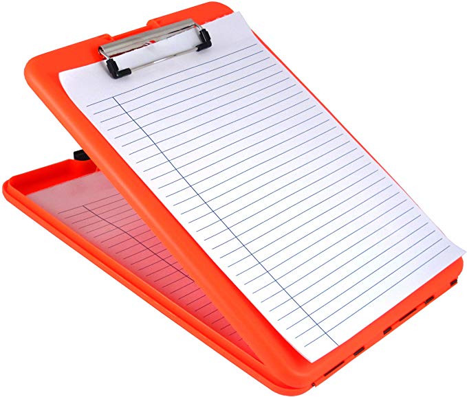 SAUNDERS (샌더스) SlimMate STORAGE CLIPBOARD (ORANGE)