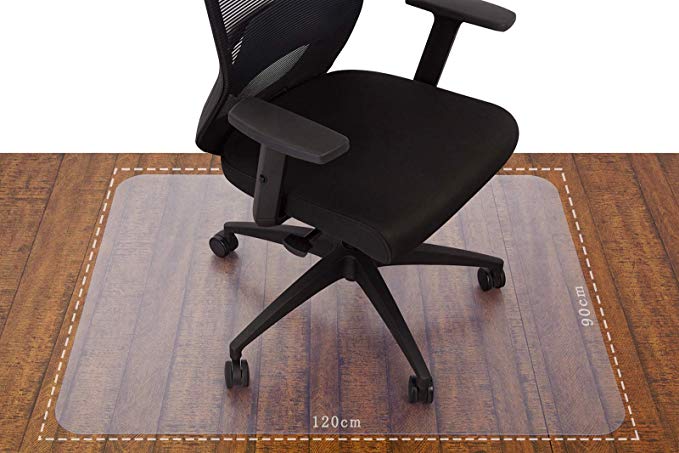 의자 매트 데스크 매트 보호 매트 클리어 의자 매트 의자 시트 바닥 매트 부상 방지 투명 120 x 90cm 두께 3mm