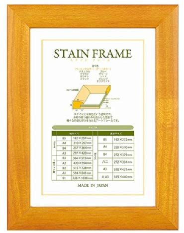 A.P.J. 상장 금액 스테인 프레임 여덟 니사이즈 (272 × 394mm) 오렌지 오렌지