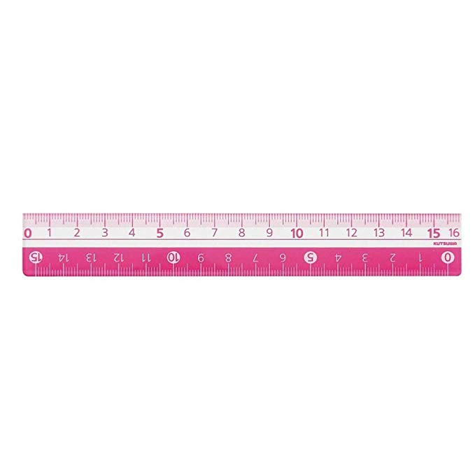 쿠쯔 STAD 컬러 통치자 16cm KB027PK 핑크 핑크