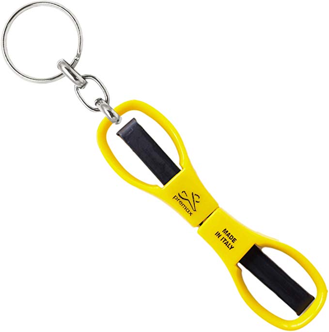 가위 접이식 열쇠 고리와 함께 컴팩트 다채로운 선물 이탈리아 옐로우 F17650010P premax 옐로우