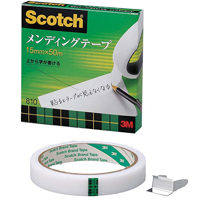 3M 스카치 테이프 수선 테이프 15mm × 50m 大巻 810-3-15