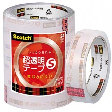 3M 스카치 초 투명 테이프 S 5 권 팩 24mm × 35m 大巻 BK-24N