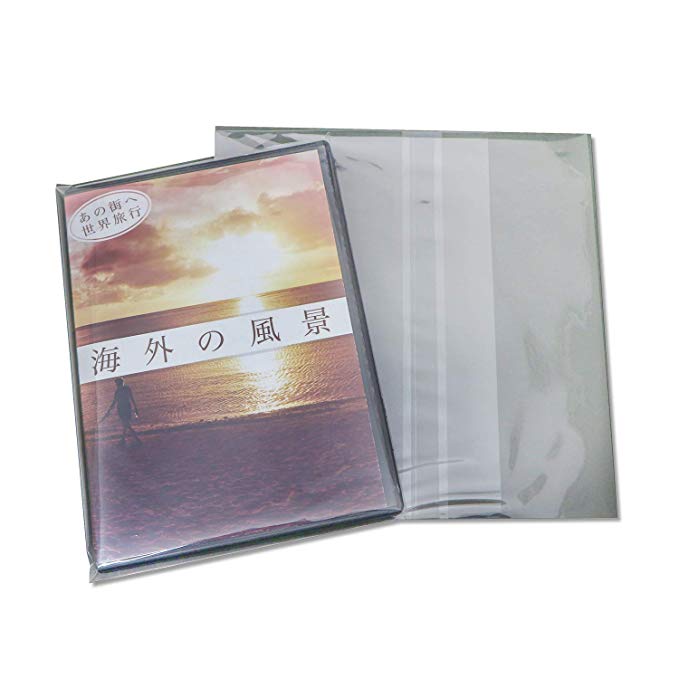 DVD 톨 슬림 용 OPP 봉투 (가로 넣고) [아마레 타입】 본체 측 테이프 부착 200x139 + 50mm 30 미크론 [100 매입]