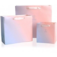 (moin moin) 포장 선물 가방 손가방 봉투 5 매 (핑크 그라데이션 13.4 × 14.5 × 9)