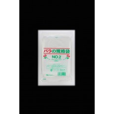 산쿄 비닐 봉투 장미 규격 봉투 NO.2 0.03㎜ (두께) x8㎝ (폭) x12㎝ (길이) 투명